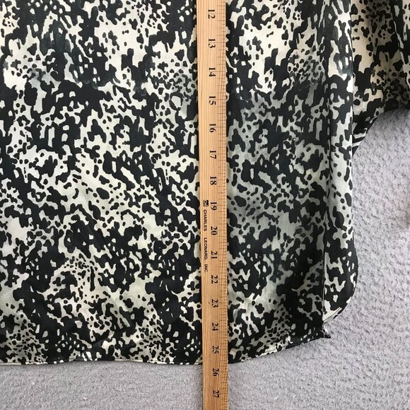 New Lola & Sophie Womens Snakeskin Print Blouse With Zipper Details S - Picture 11 of 16